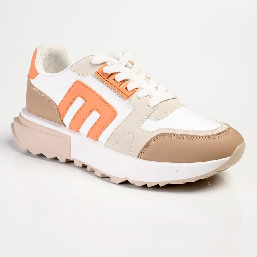 Sneakers Madison Heart of New York | Madison Hera Fashion Sneaker Tan/Beige/Pink