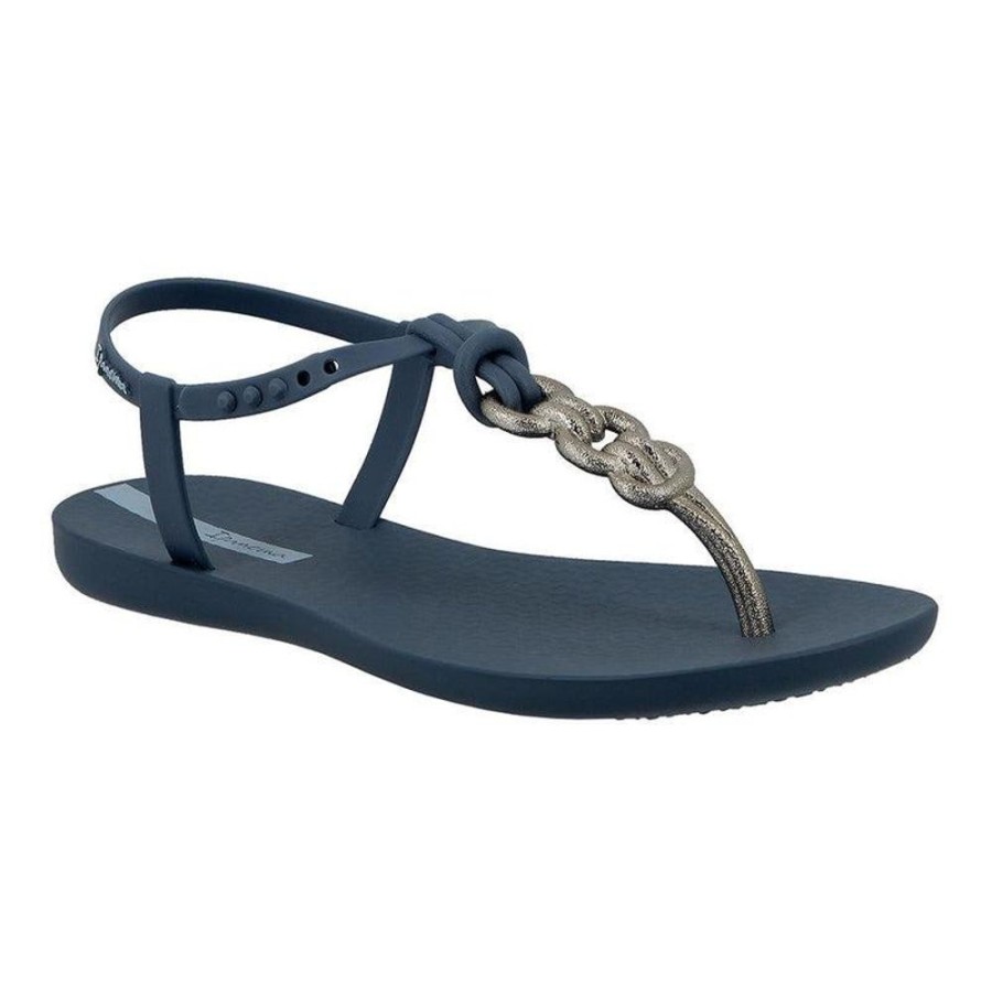 Slippers & Flats Ipanema | Ipanema Nina Basic Thong Sandals Blue/Silver