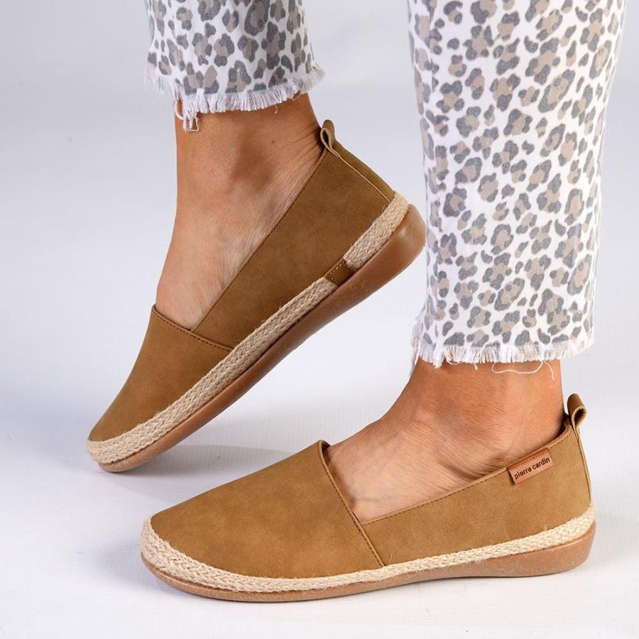 Espadrilles Pierre Cardin | Pierre Cardin St Tropez Espadrille Slip On Camel