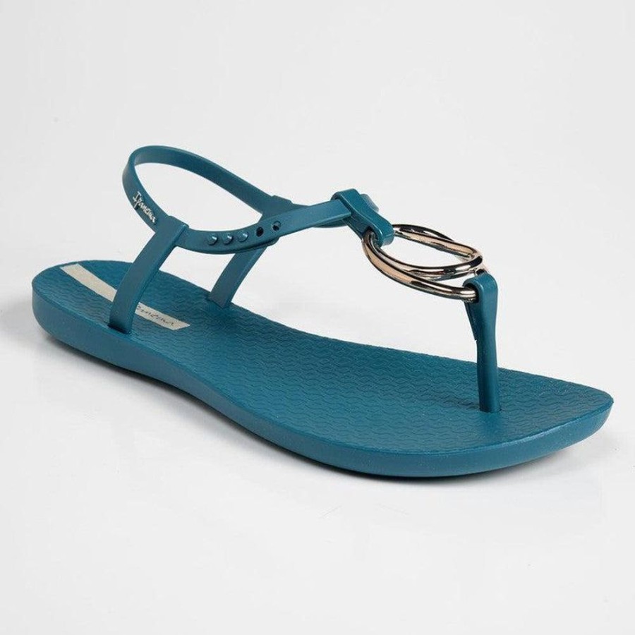 Slippers & Flats Ipanema | Lpanema Classic Hoop Thong Sandals Blue