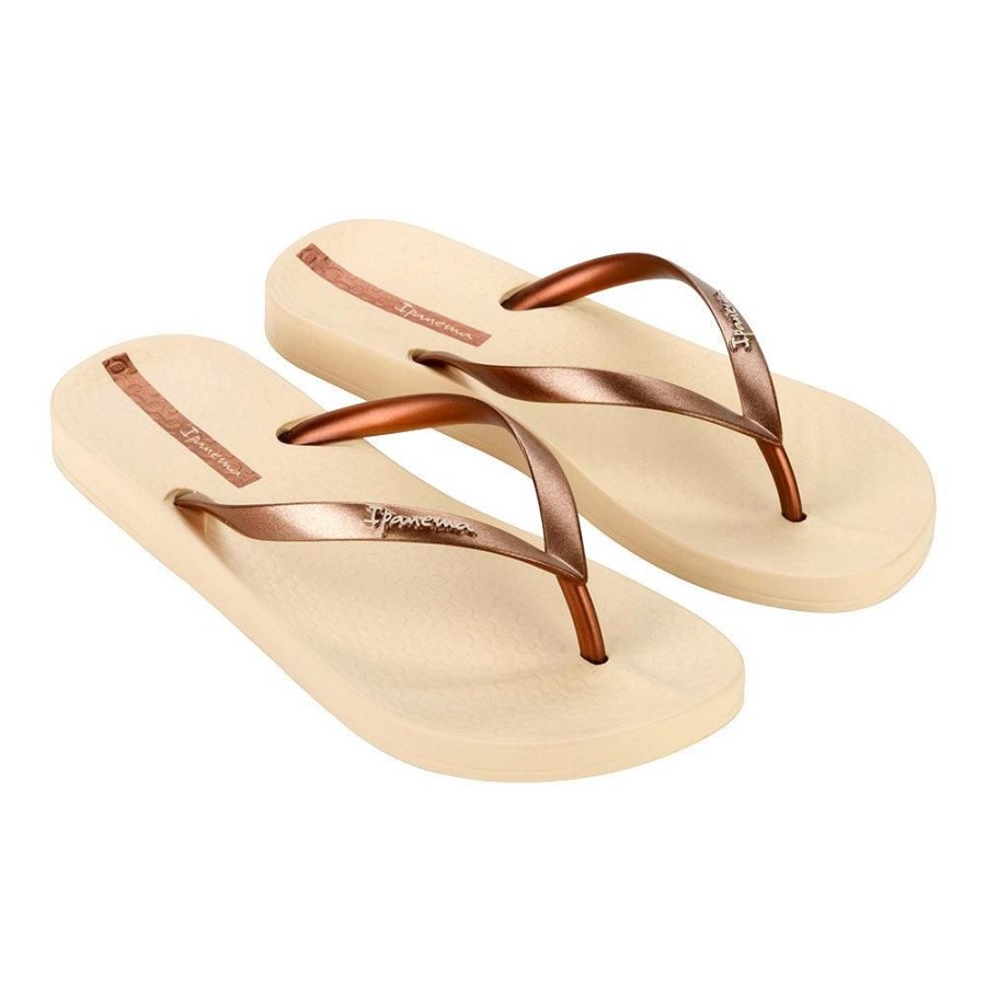 Sandals Ipanema | Ipanema Anatomica Slip On Sandal Beige/Copper