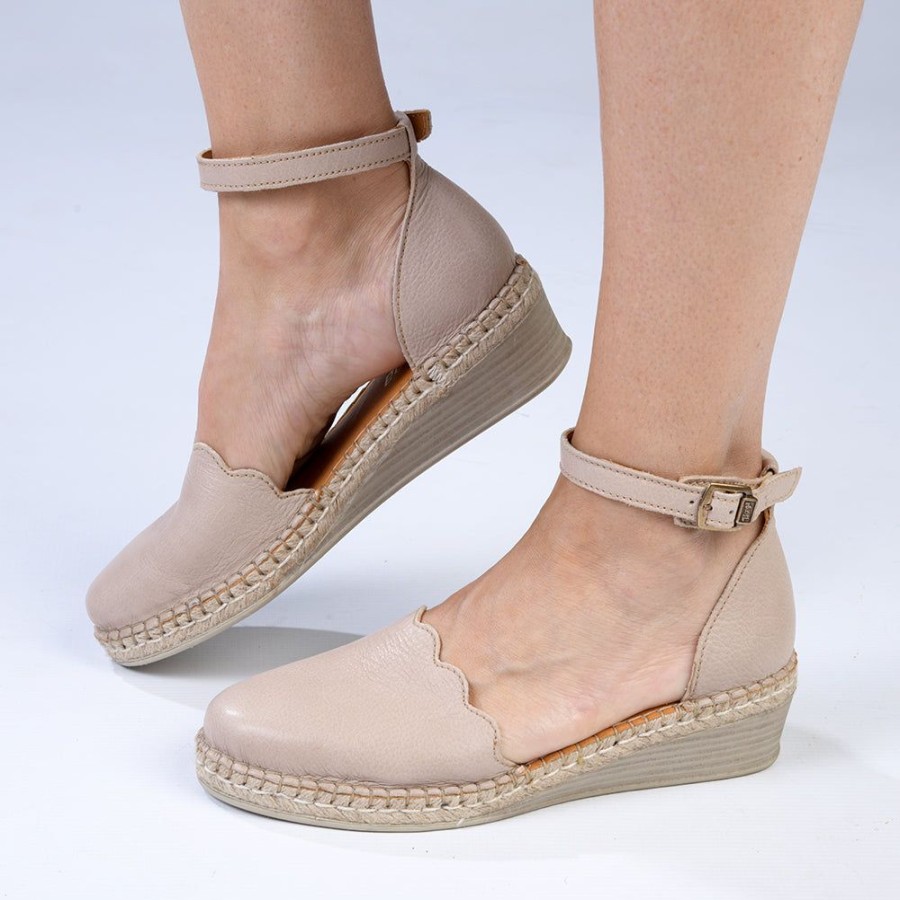 Wedges Tsonga | Tsonga Inkantolo Espadrille Wedge Gravel Vintage