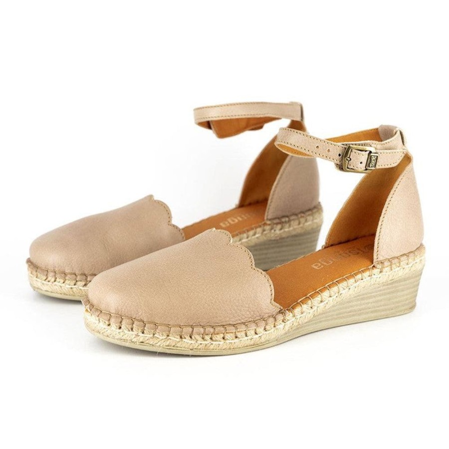 Wedges Tsonga | Tsonga Inkantolo Espadrille Wedge Gravel Vintage