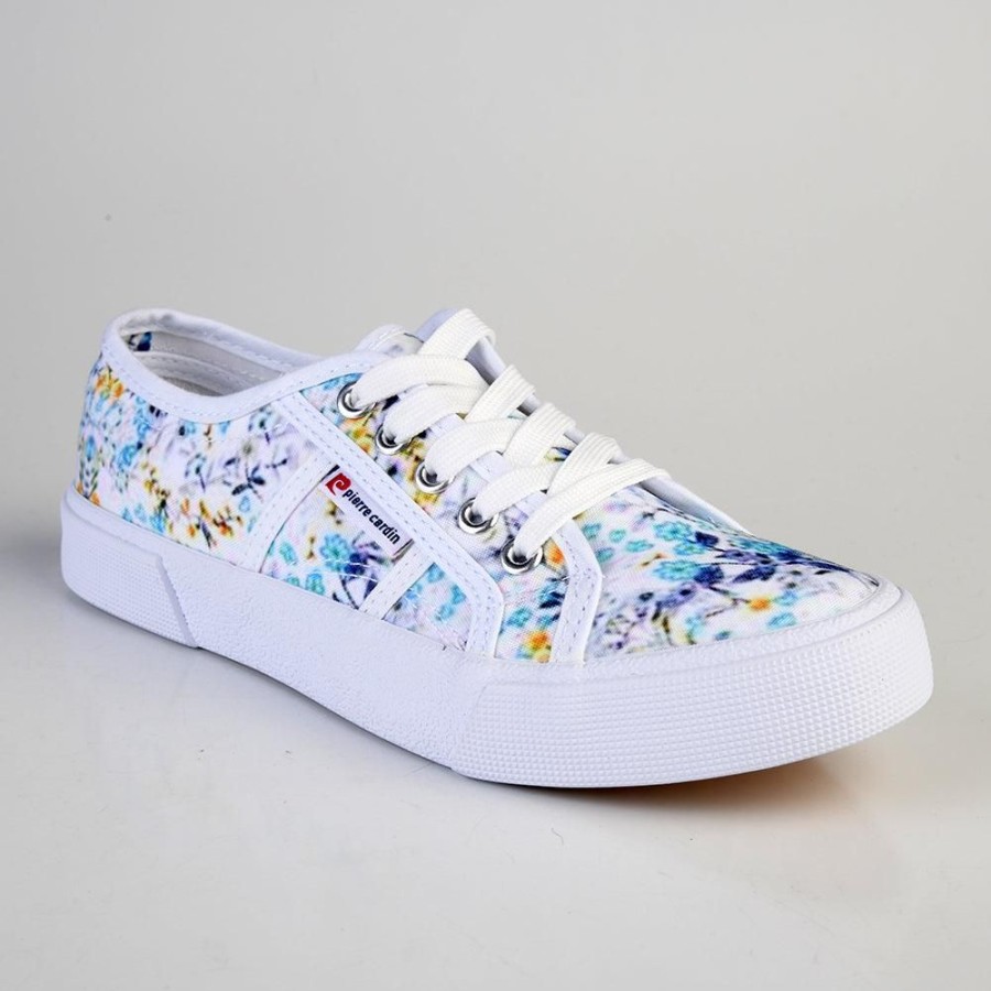 Sneakers Pierre Cardin | Pierre Cardin Calais Sneaker Blue Floral