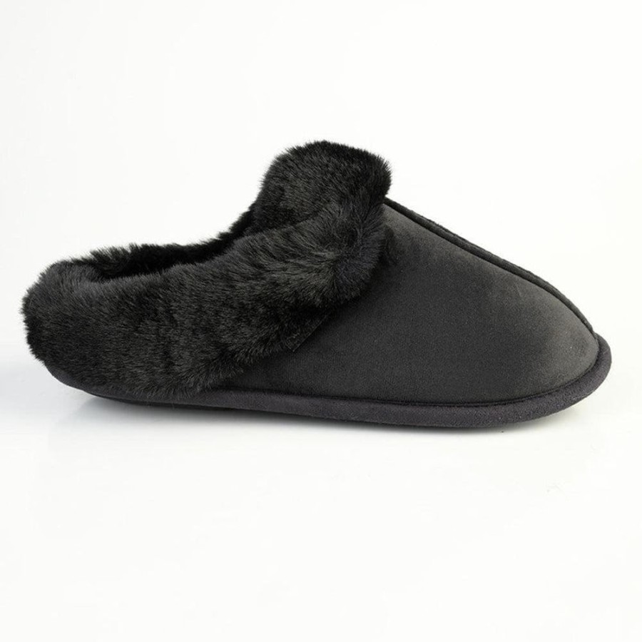 Slippers & Flats Hush Puppy | Hush Puppiesvirginia Open Back Slippers Black