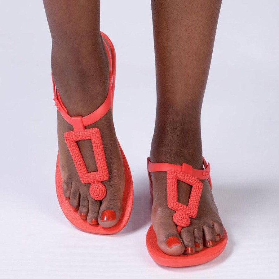 Sandals Ipanema | Ipanema Lisa Ladies Link Sandals Red