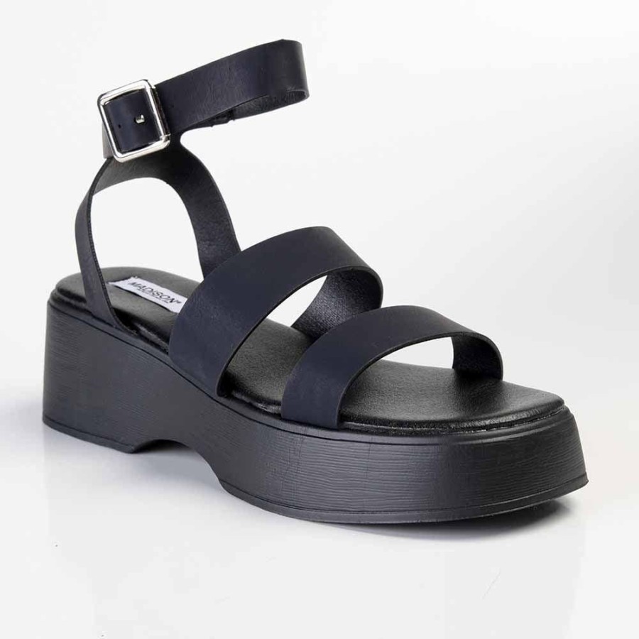 Sandals Madison Heart of New York | Madison Hannah Chunky Sandals Black