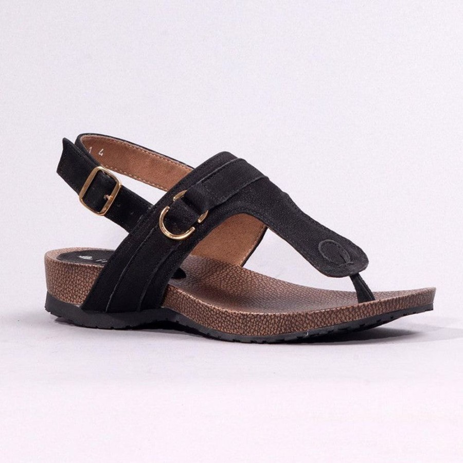 Sandals Froggie | Froggie Tessa Comfort Sandals Black