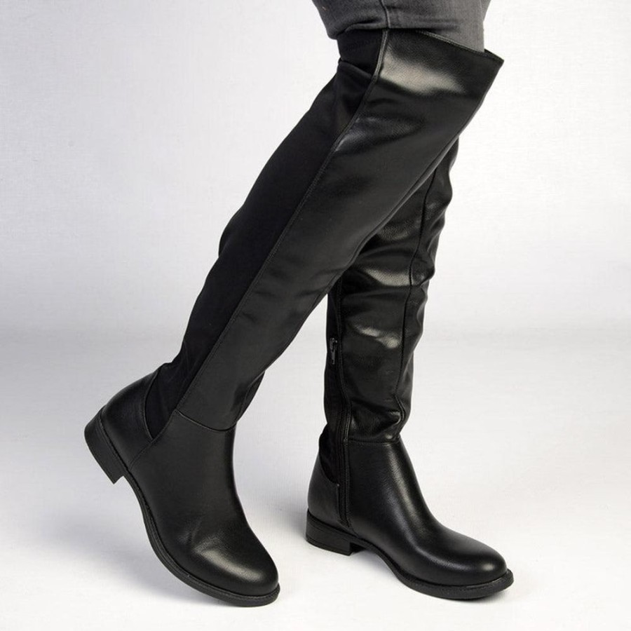 Boots Madison Heart of New York | Madison Vella Long Boot Black