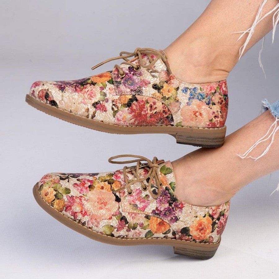 Brogues Soft Style by Hush Puppy | Soft Style By Hush Puppy Tyler Crackle Floral Taupe